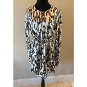 Kate Sylvester Silk Drawstring Dress